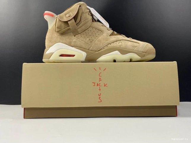 Air Jordan Retro Travis 6 DH0690-200 British Khaki Scott 1216